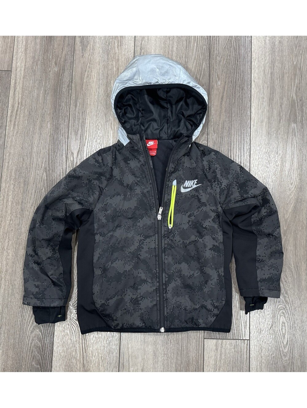 Boys' Nike Ultimate Flash Reflective Jacket Hoodie Coat Size Small